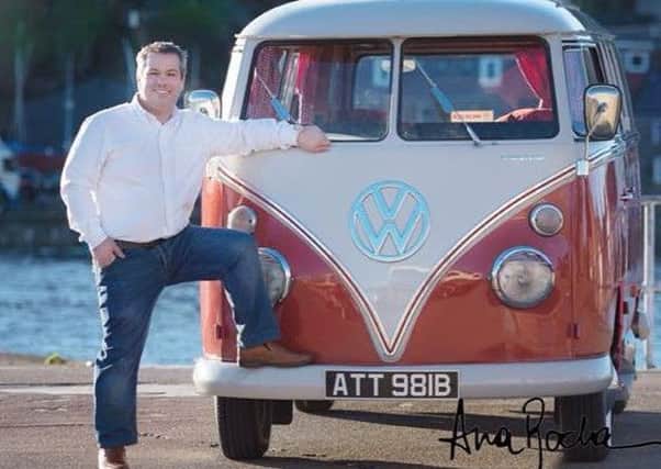 Tom Bruce with his beloved campervan Velma. Picture courtesy of Ana Rocha