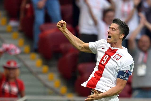 Robert Lewandowski, Polands goal monster, has scored 12 times in his last four games. Picture: Getty