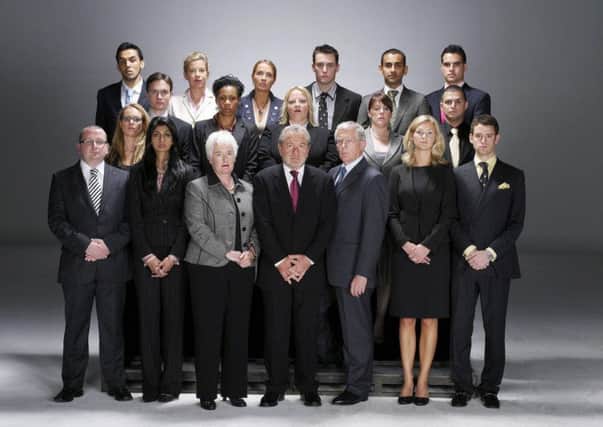 The Apprentice line-up from 2007, as the show's latest batch of hopefuls aim to impress Lord Sugar today. Picture: PA