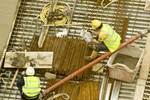Commercial construction work in Scotland continues to rise. Picture: Ian Georgeson