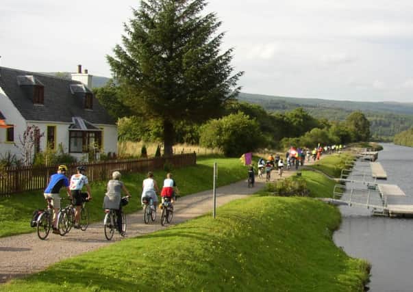A new cycle route, costing three million pounds, has been completed along the Great Glen