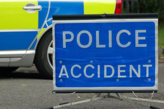 An accident has happened on the A92