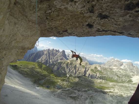 Robbie Phillips, hanging around in the Alps