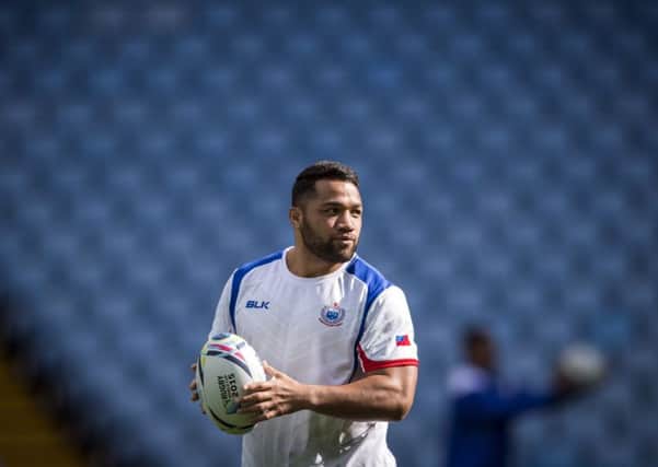 Samoa's hooker Motu Matu'u sees the clash as an opportunity to win contracts with other clubs. Picture: AFP/Getty Images
