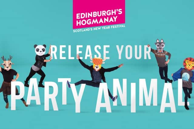 The official poster for the Edinburgh Hogmanay celebrations