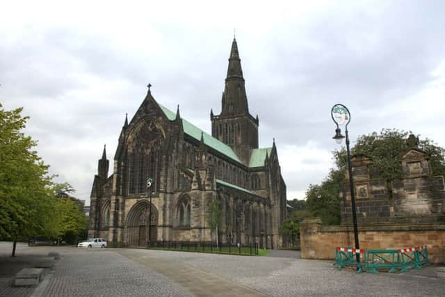 Glasgow Cathedral and precinct today. The Bishop's Castle once stood on the left, on the site occupied by the Royal Infirmary. Picture: Robert Perry