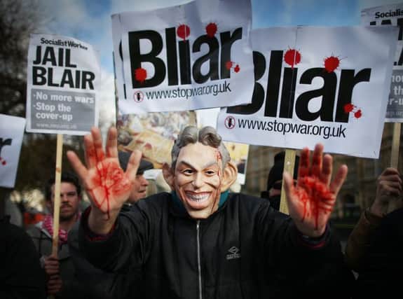 For Tony Blair, read Tony Bliar, claimed campaigners, but he pales beside his latest successor David Cameron. Picture: Getty