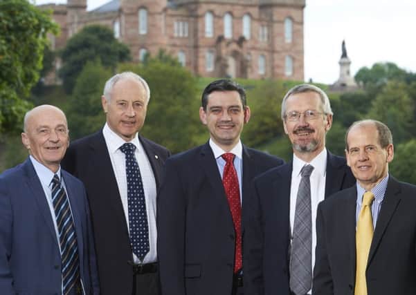 From left: Torquil MacLeod, Ian MacDonald, Angus MacLeod, George MacWilliam, Ian Donaldson