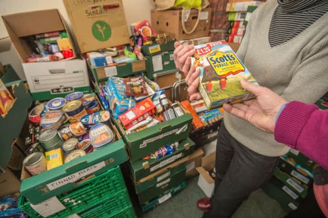 Food bank use is on the rise in Scotland. Picture: Phil Wilkinson