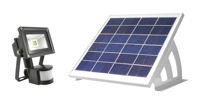 Evo SMD Pro Solar Security Light, available from thesolarcentre.co.uk. Picture: PA