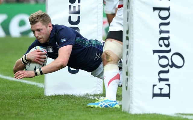 Finn Russell was in try-scoring form in the win over Japan. Picture: Getty