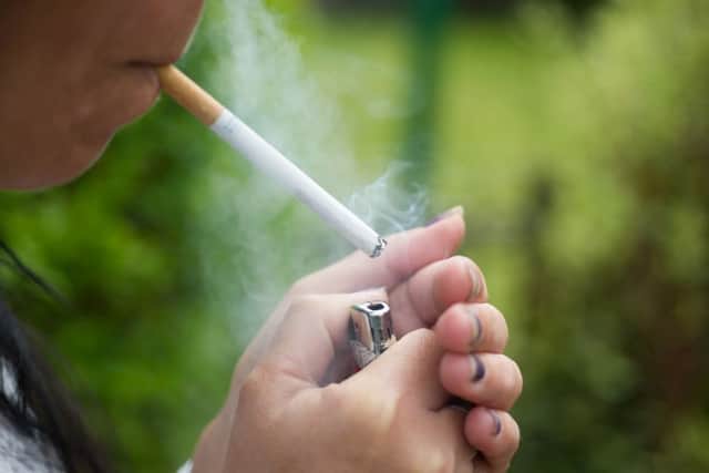 20 per cent of adults Scots smoke - a figure the Scottish Government aims to reduce to five per cent or less by 2034. Picture: John Devlin