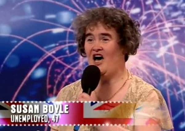 Susan Boyle's audition for Britain's Got Talent when she sang 'I dreamed a dream' from Les Misérables. Picture: Contributed