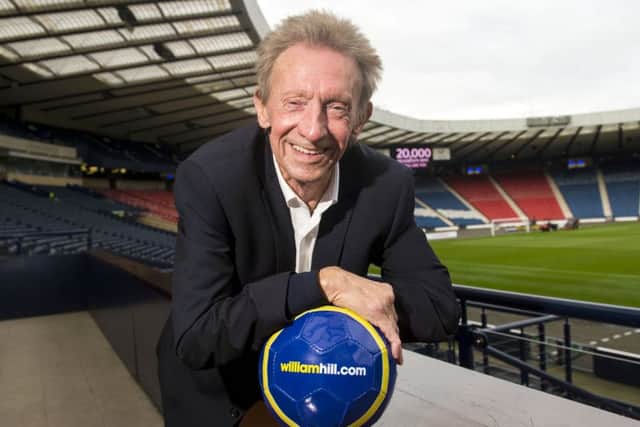 Denis Law was speaking at an event hosted by SFA sponsors William Hill at Hampden yesterday. Picture: SNS