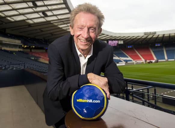 Denis Law was speaking at an event hosted by SFA sponsors William Hill at Hampden yesterday. Picture: SNS