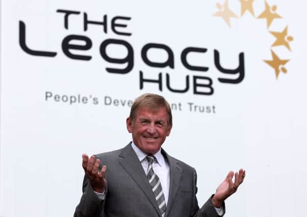 Former Scotland footballer Kenny Dalglish officially opens the Dalmarnock Legacy Hub in Glasgow. Picture: PA