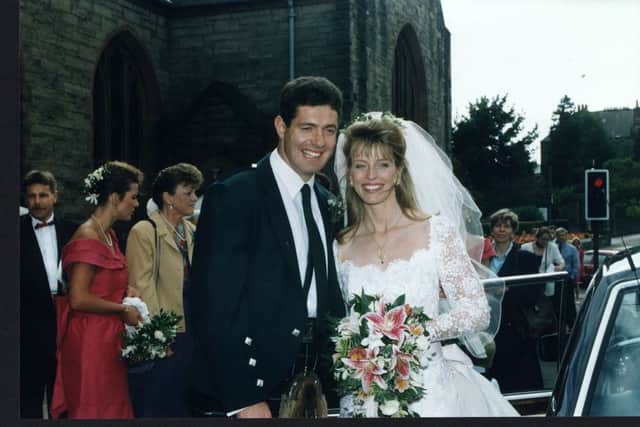 Hastings and his wife Diane on their wedding day in 1993. Diane was diagnosed with Parkinsons disease in 2003. Picture: Bill Henry