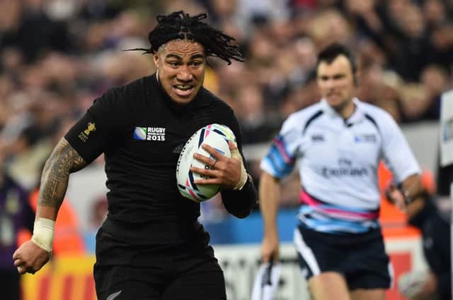 New Zealand's centre Ma'a Nonu charged over to score his sides seventh try. Picture: PA