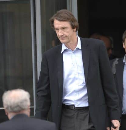 Ineos chairman and owner, Jim Ratcliffe leaves offices in Grangemouth.  Picture: Ian Rutherford