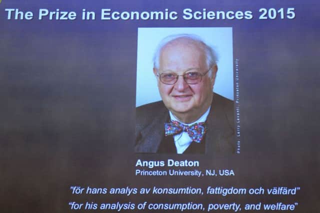 US-British winner of the 2015 Nobel Economics Prize Angus Deaton. Picture: Getty Images