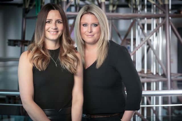 Jaye Deighton, left, with Core29 founder Sarah Forbes. Picture: Ross Johnston