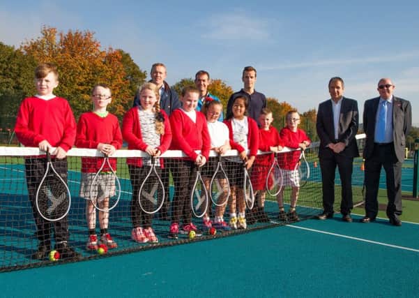 Pupils of Antonine Primary School enjoyed a coaching session at Drumchapel Park tennis courts. Picture: Contributed