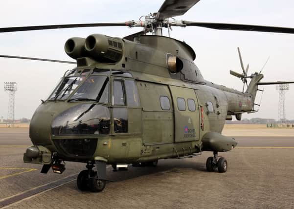 RAF Puma helicopter, similar to the UK Puma Mk 2 helicopter which crashed in Afghanistan. Picture: PA
