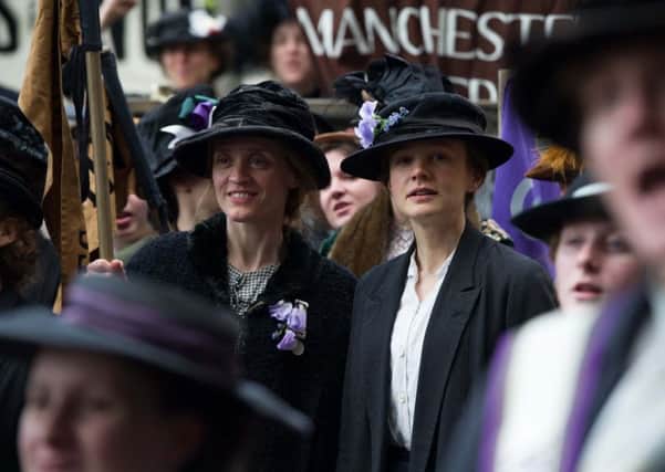 Anne-Marie Duff (Violet) and Carey Mulligan (Maud) in Suffragette. Picture: PA
