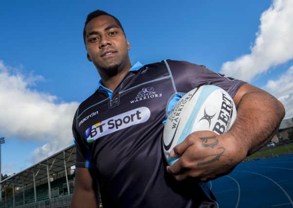 Glasgow Warriors' new signing Taqele Naiyaravoro is eager to get going and could make his debut against Dragons. Picture: SNS