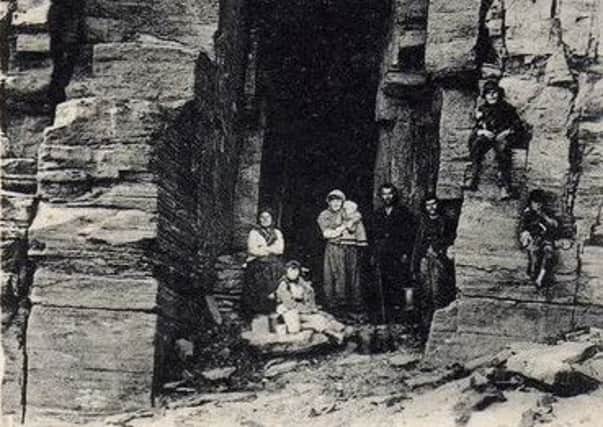 The people of Tinker's Cave in Wick, who were visited by Dr Arthur Mitchell, an expert in mental illness, in 1886.