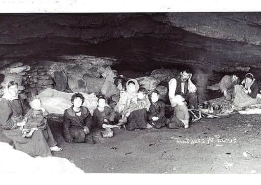 People of Tinker's Cave, Wick, which was inhabited during summer and winter during the 1900s, despite the harsh weather.