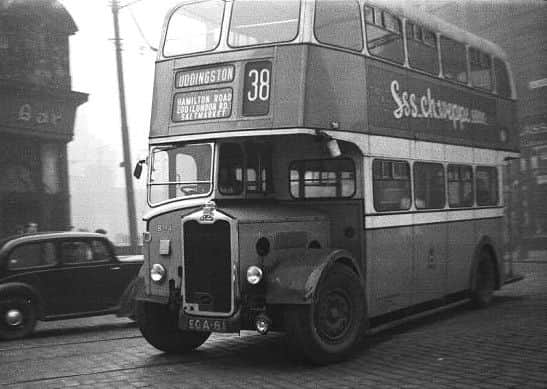 An Albion bus in Glasgow in the late 1940s. Photo: Dewi.