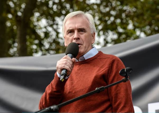 U-turn: Shadow chancellor John McDonnell. Picture: Getty