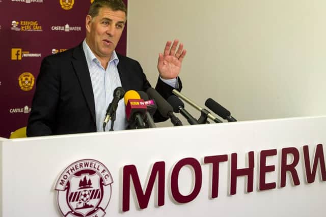 Mark McGhee returned to Motherwell yesterday having left the club in 2009. He has signed a contract until May 2017. Picture: SNS