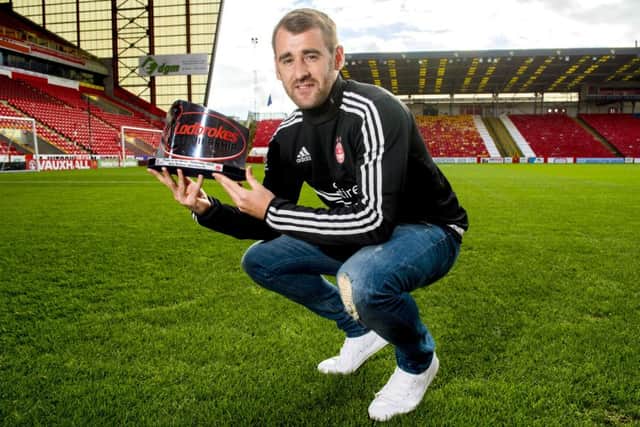 Niall McGinn capped an impressive week with the Player of the Month gong. Picture: SNS