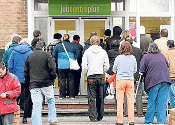 There are now 170,000 people out of work in Scotland