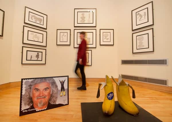 Billy Connolly's artwork is currently being displaying at the People's Palace in Glasgow. Picture: John Devlin