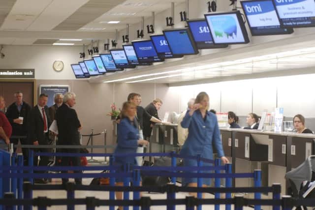 Boarding area at Aberdeen Airport . Picture: TSPL