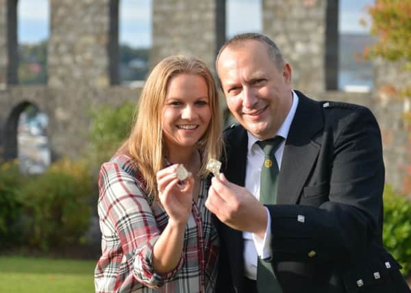 Donald-Iain and Catriona celebrate their victories yesterday. Picture: TSPL