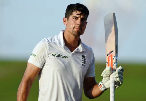 Alastair Cook: Marathon innings has given England the lead. Picture: AP