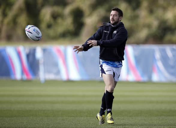 Greig Laidlaw will lead Scotland into tomorrows Rugby World Cup quarter-final at Twickenham. Picture: Getty