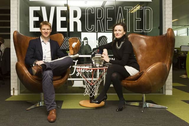 Nigel and Lesley Eccles set up FanDuel, which is one of the countrys fastest growing firms. Picture: Malcolm McCurrach