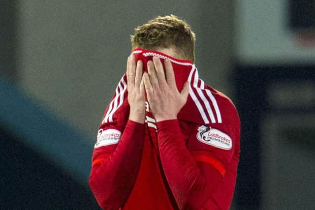 Aberdeen slipped from top spot following a fourth successive defeat. Picture: SNS