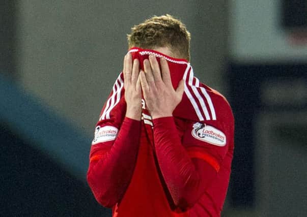 Aberdeen slipped from top spot following a fourth successive defeat. Picture: SNS
