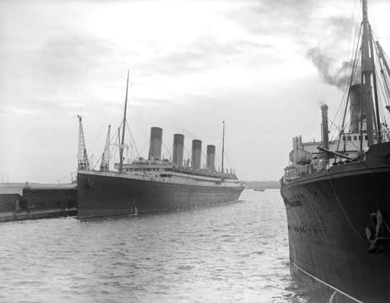 On this day in 1910 the RMS Olympic, the sister ship of the ill-fated Titantic, was launched in Belfast. Picture: Getty