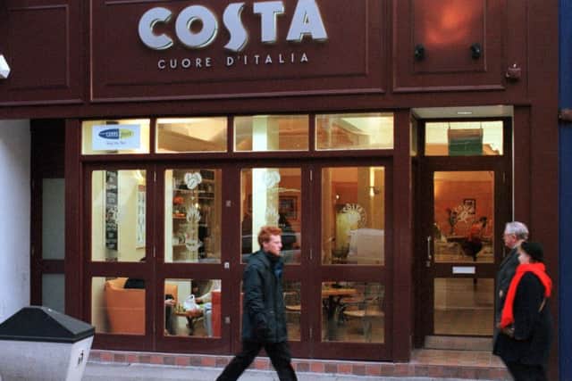 Total sales at Whitbread's Costa coffee chain jumped 16.2%