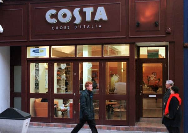 Total sales at Whitbread's Costa coffee chain jumped 16.2%