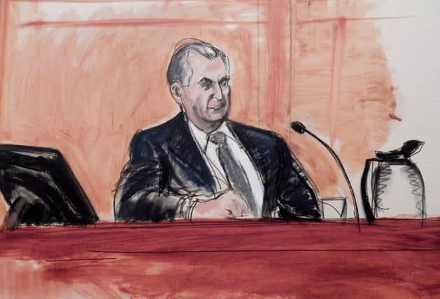 Former Bonanno crime family underboss Salvatore Vitale testifies. Picture: AP