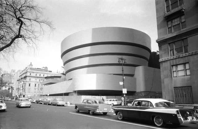 On this day in 1959 The Guggenheim Museum, designed by Frank Lloyd Wright, opened in New York. Picture: Getty