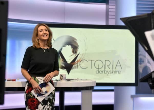 Victoria Derbyshire thanked viewers for their "tremendous messages to me" as she returned to work. Picture: PA
